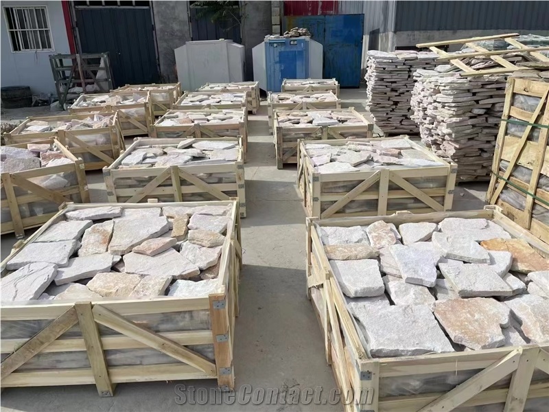 Natural Sandstone Flagstone Wall Stone Loose Stone Wall Cladding