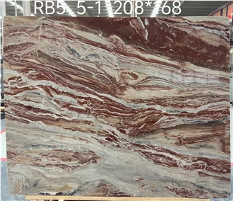Arabescato Orobico Rosso Marble Slabs Commercial Kitchen