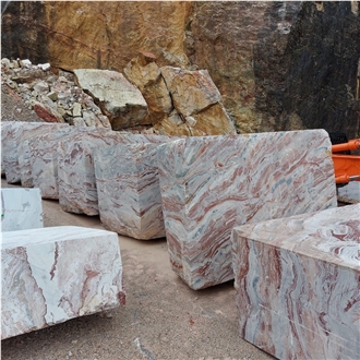 Arabescato Orobico Rosso Marble Slabs Commercial Kitchen