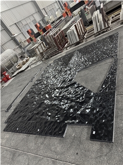 Black Marble 3D CNC Feature Wall Panel Home Decor Products Black Marble 3D CNC Feature Wall Panel Home Decor Products