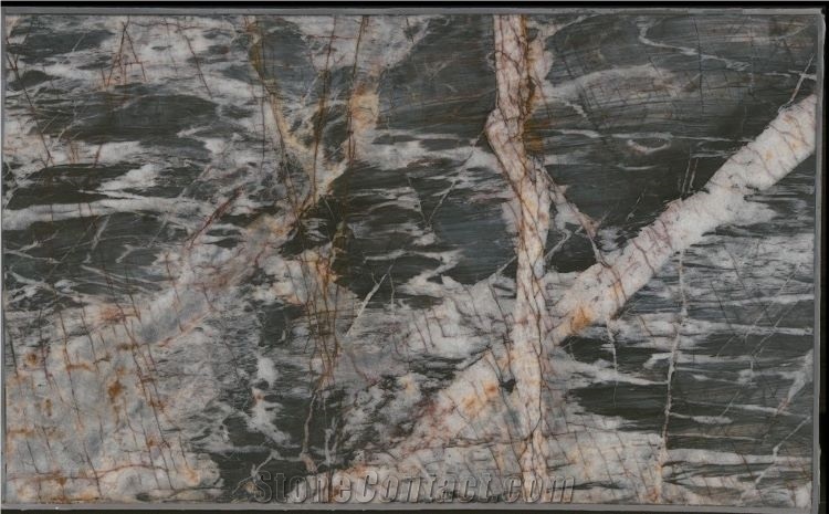 Grey Bayou Quartzite Slabs Wall Tiles