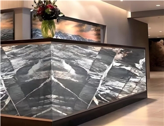 Grey Bayou Quartzite Slabs Wall Tiles