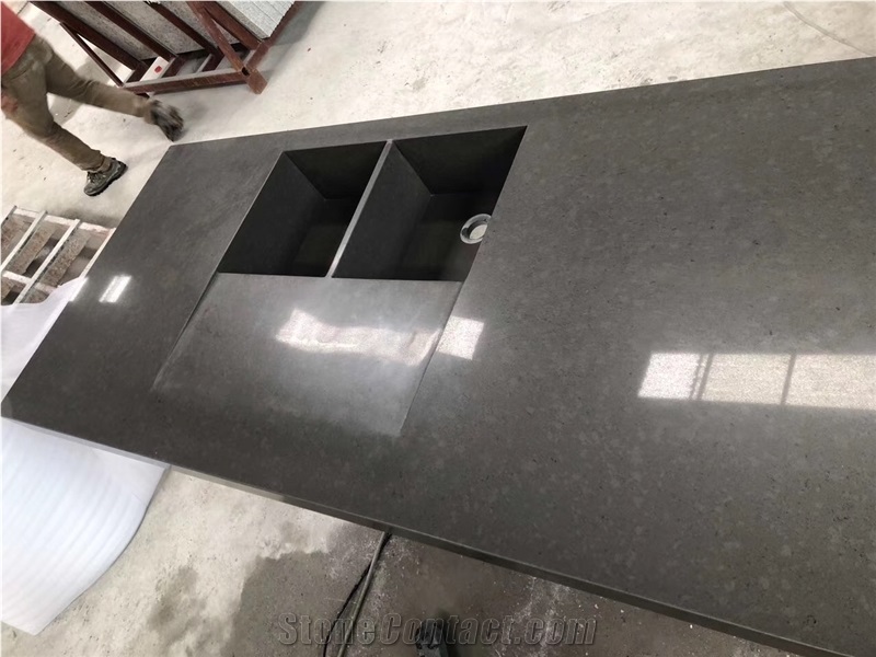 Grey  Marble Vanity-Tops For Modern Bathroom Design