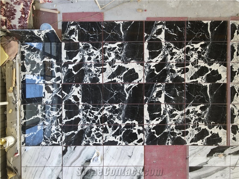 Noir Grand Antique Mable Slabs, Floor Tile