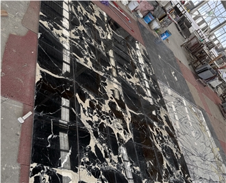 Noir Grand Antique Mable Slabs, Floor Tile