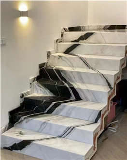Panda White Marble Stair Steps