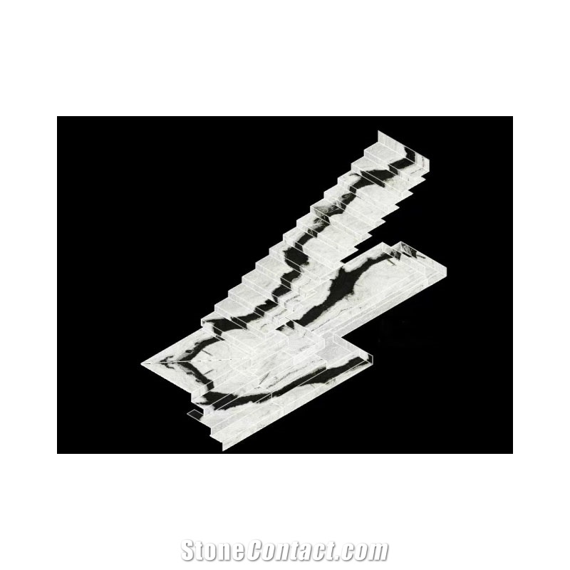 Panda White Marble Stair Steps