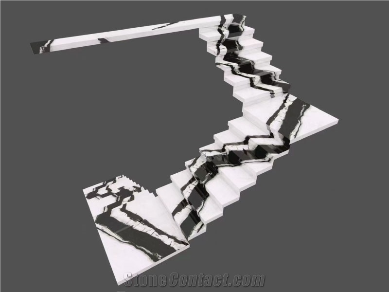 Panda White Marble Stair Steps