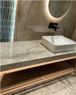 Silver Roots Marble Slabs For Bathroom Wall Tiles