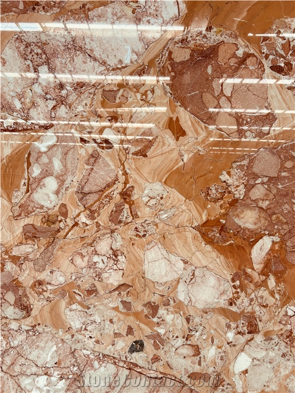 Terracota Pink Marble  Breccia Marble Slabs