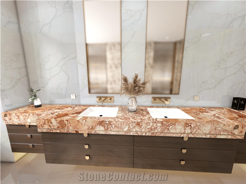 Terracota Pink Marble  Breccia Marble Slabs