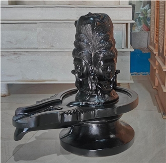 Black Marble Panchmukhi Shivlinga