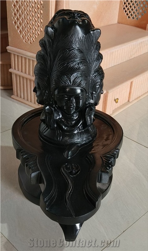 Black Marble Panchmukhi Shivlinga