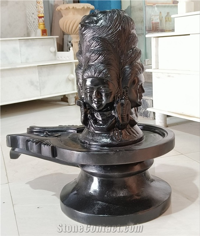 Black Marble Panchmukhi Shivlinga