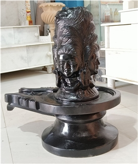 Black Marble Panchmukhi Shivlinga