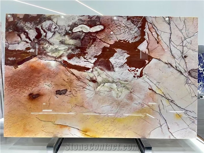 Juliet Crystal Quartzite  Slabs Cosmopolitan Pink Stone