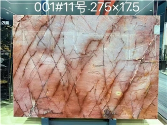 Juliet Crystal Quartzite  Slabs Cosmopolitan Pink Stone