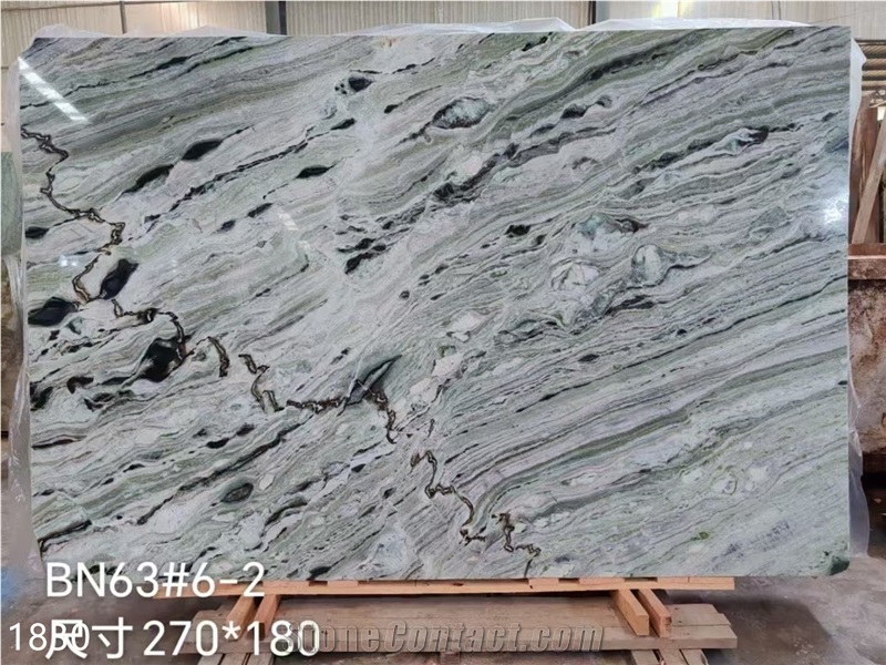 Shangri La Jade Marble Slabs Yunnan Green Stone Tile