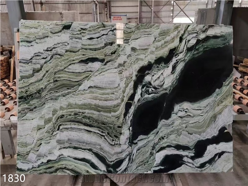 Shangri La Jade Marble Slabs Yunnan Green Stone Tile