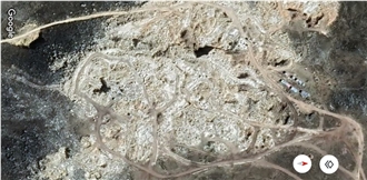 Calcium Carbonate And Beige Travertine Quarry