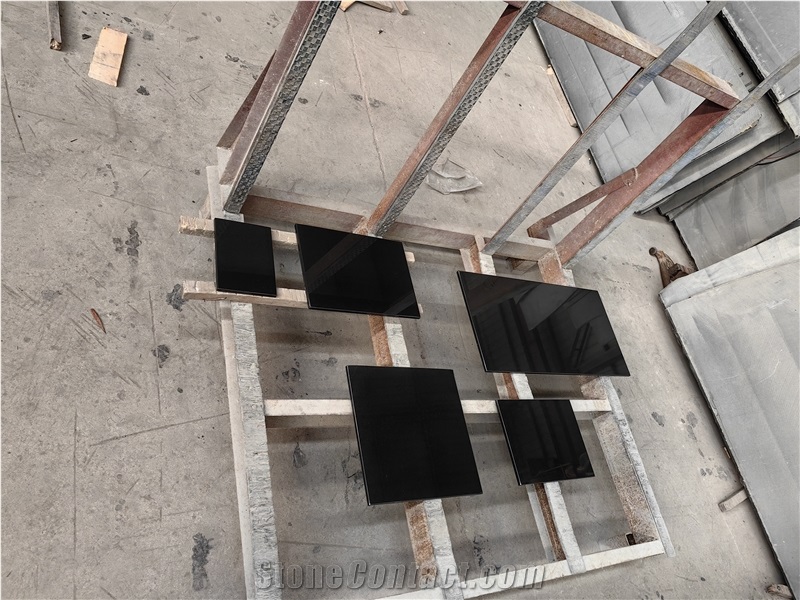 1003 Sparkle Black Quartz Artificial Stone Bath Countertop