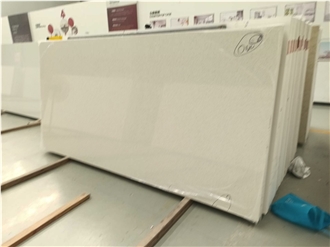 2005 Snow White Quartz Bathroom Vanity Tops For Hotel
