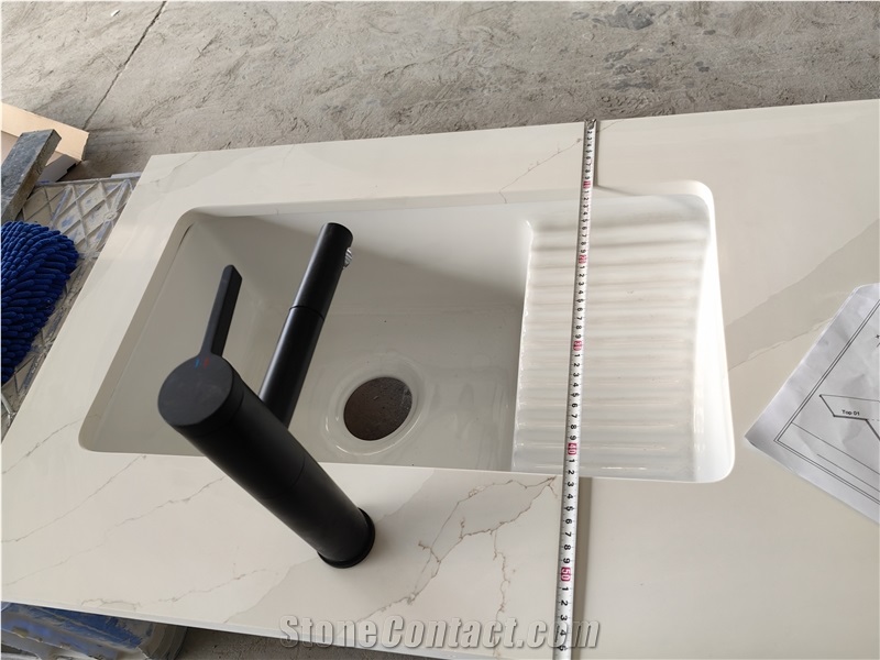 GOLDTOP 5057 Unique Artificial Quartz Bathroom Countertop