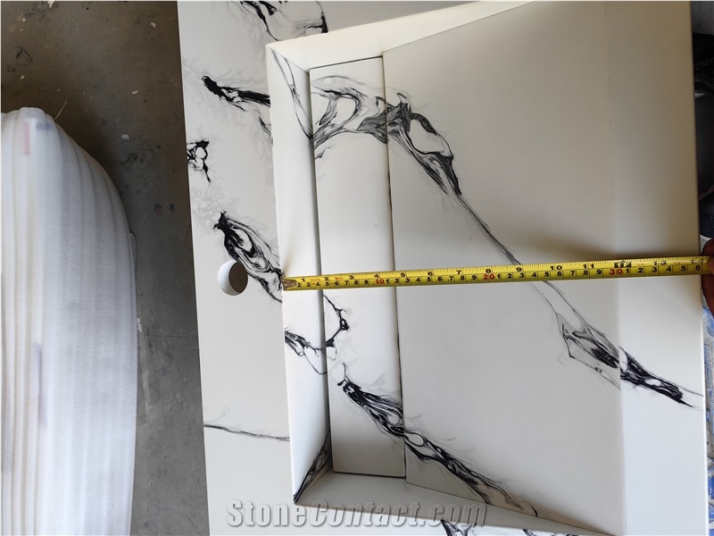 GOLDTOP 5089 Channel Artificial Quartz Bathroom Countertop