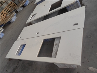 Hotel 5046 Nuvo Calacatta White Quartz Kitchen Tops