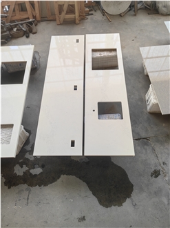 Hotel 5046 Nuvo Calacatta White Quartz Kitchen Tops