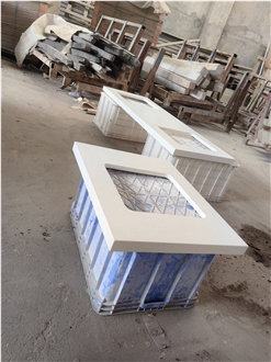 Silicon Free 4036 Organic White Quartz Bench Tops