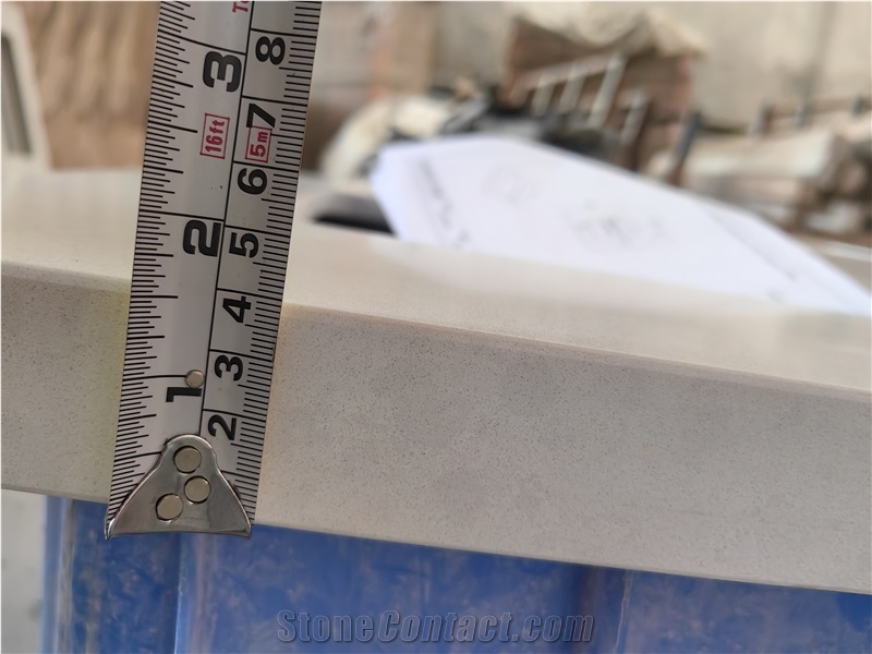 Silicon Free 4036 Organic White Quartz Bench Tops