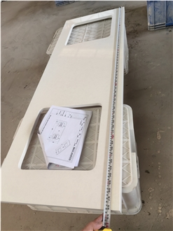 Silicon Free 4036 Organic White Quartz Bench Tops