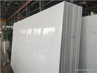 Nano White Crystallized Glass Stone Slab