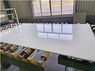 Nano White Crystallized Glass Stone Slab