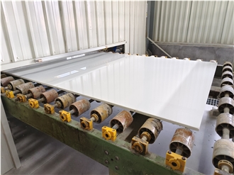 Nano White Crystallized Glass Stone Slab