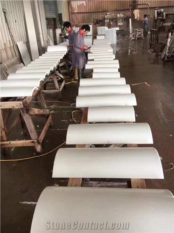 Nano White Stone Precast Vanity Tops