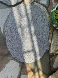 Sesame Black Granite Stepping Stone Crazy Pavers