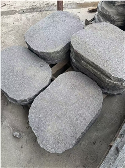 Sesame Black Granite Stepping Stone Crazy Pavers