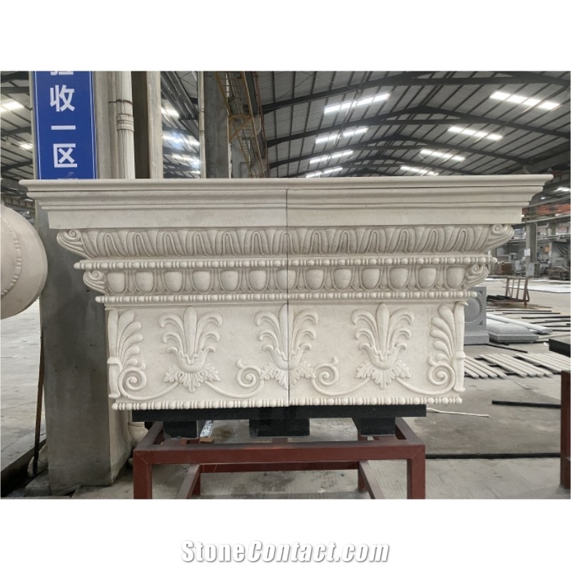 Crema Marfil Marble Column