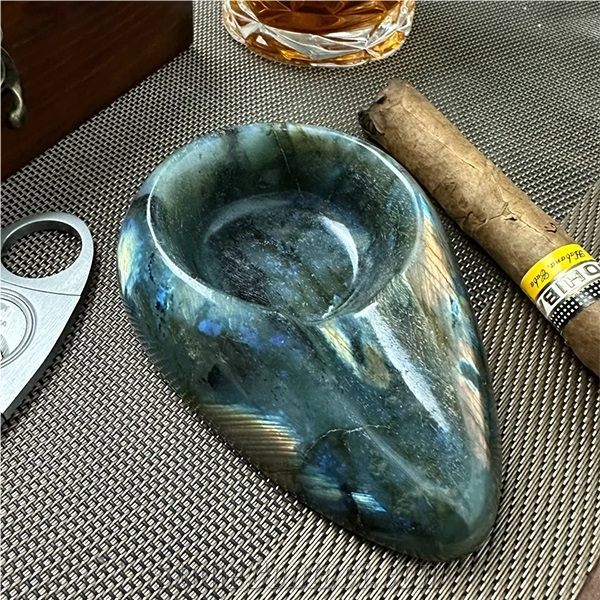 Hrst Granite Stone Ashtray For Home