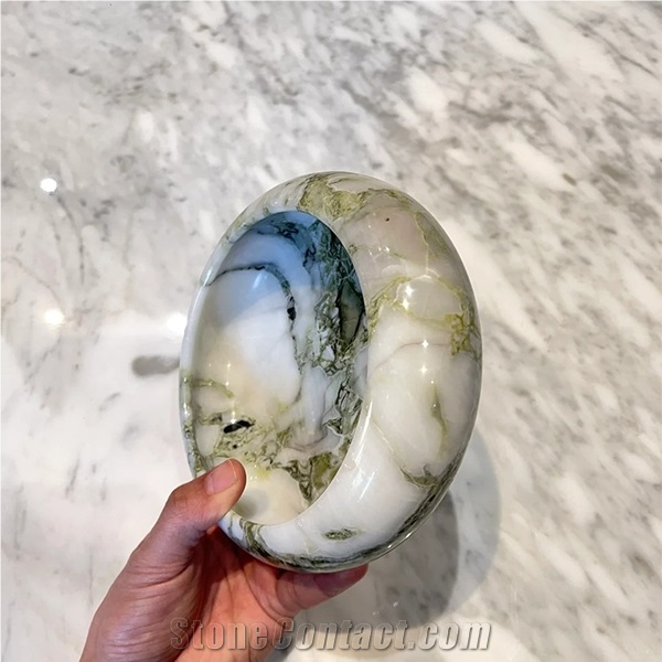 Hrst Round Marble Ashtray