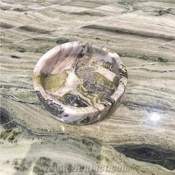 Hrst Round Marble Ashtray