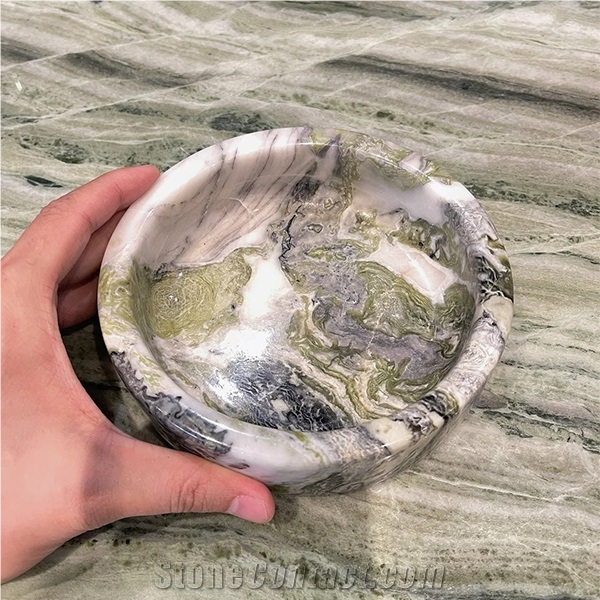 Hrst Round Marble Ashtray