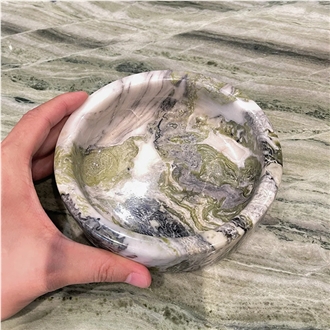 Hrst Round Marble Ashtray