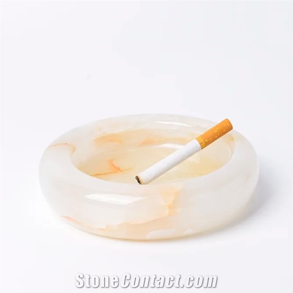 Hrst Stone Custom Size Onyx Ashtray