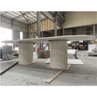 Limestone Dining Table