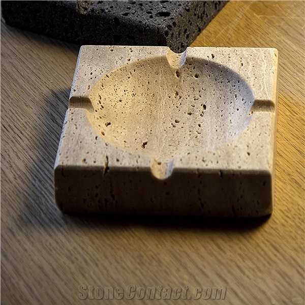 Travertine Stone Ashtray