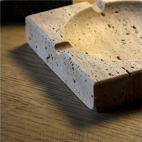 Travertine Stone Ashtray