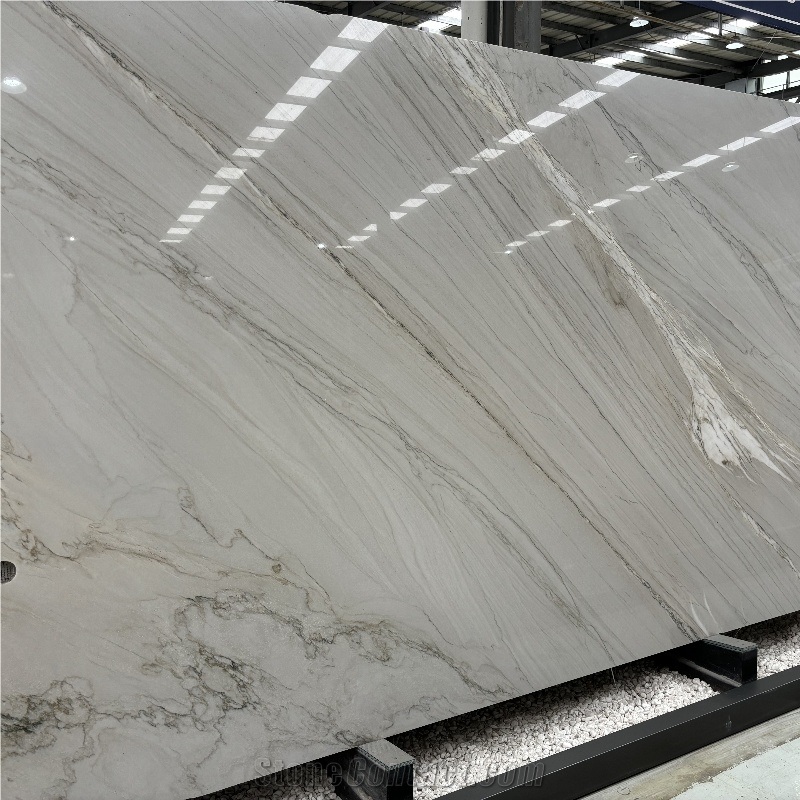 White Platino Quartzite Slabs, Wall Floor Tile